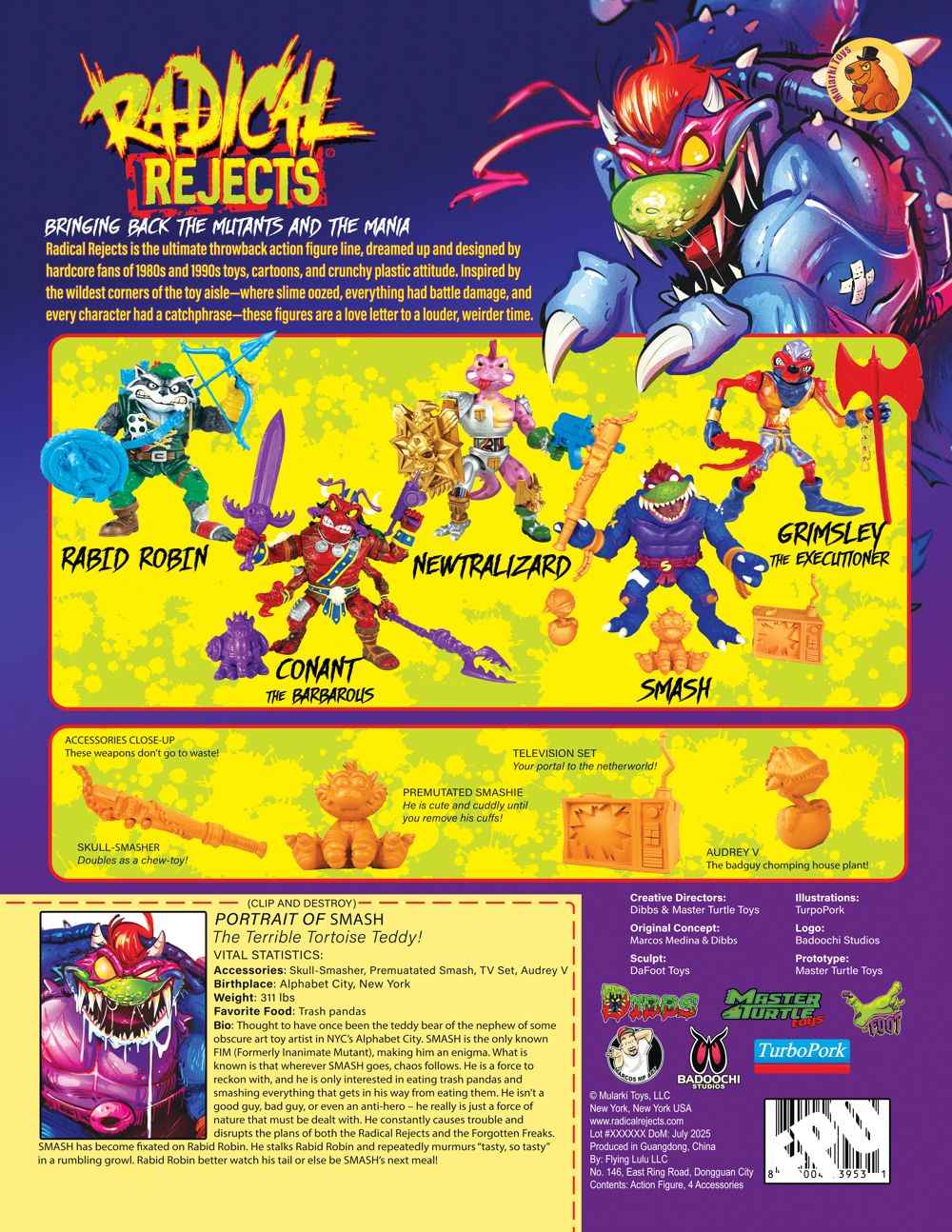 Back of the SMASH card