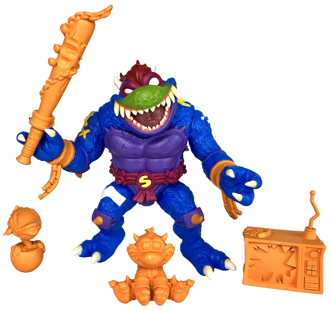 SMASH action figure with Skull-Smasher, Premutated Smashie, Audrey V and TV set